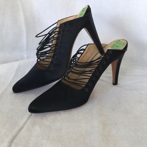 Todd Oldham Lerre Italy textile upper heels